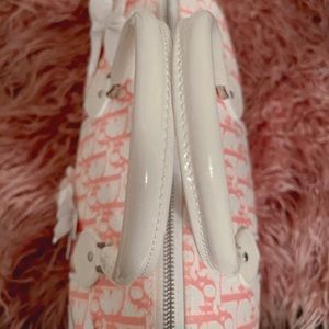 Christian Dior Pink Monogram Trotter Girly Chic Boston Bag 863136